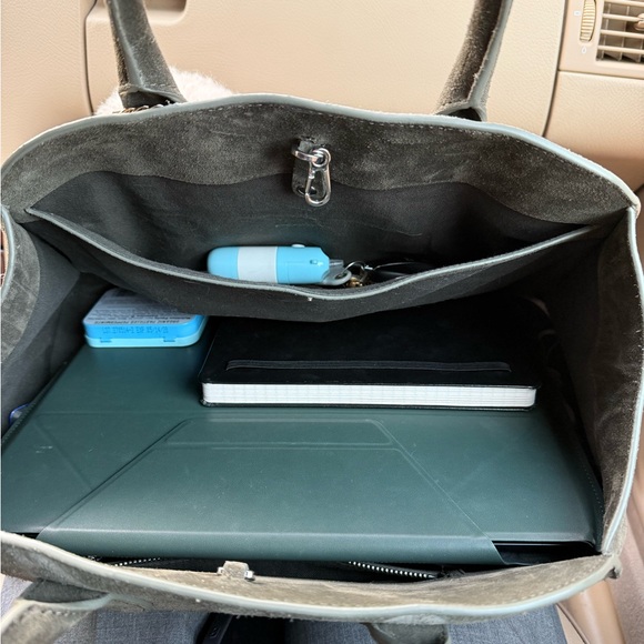 COS bowling bag small-Suede - Picture 3 of 12